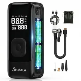 Shmala 768152606272 Tire Inflator Portable Air Compressor Cordless With Digital