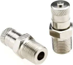 Sing F Ltd 726084336292 2x 1/8inch Bsp Bspt Schrader Tank Valve 25mm Wheel Air Compressor 500