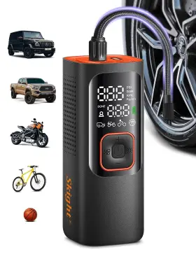 Nw01 Skight Tire Inflator Portable Air Compressor - Powerful 150psi And 2x Faster Accurate