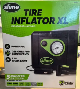 40090 Slime Tire Inflator Xl-powerful Designed For Trucks/suvs Led Work Light #40090
