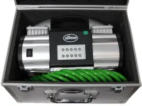 Slime 716281508325 Pro-series Super Duty Tire Inflator With Silver Hard Case