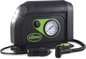 Slime 716281509162 40050 Tire Inflator Portable Car Air Compressor With Analog 100 Psi Dial