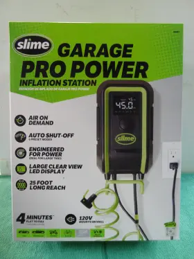 Slime 716281512179 New Garage Pro 120v Wall-mounted Tire Inflation System With Digital Display
