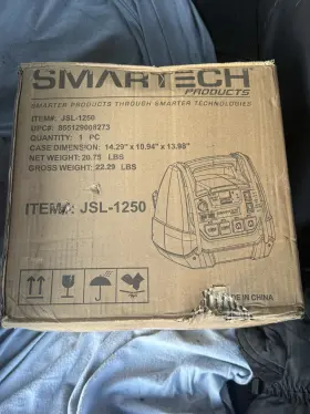 Jsl-1250 Smartech Products Power Station With Jump Starter And Air Compressor New Jsl-1250 Smartech Products Power Station With Jump Starter And Air Compressor New