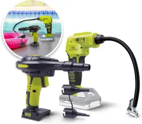 24v-ajc-ajv-lte Snow Joe 24v Ionmax High Volume Inflator And Portable Air Compressor Kit W