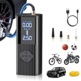 Sobtoe 008678010079 Tire Inflator Portable Air Compressor 20000mah&180psi - Black