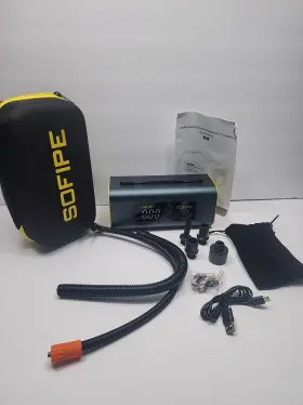 Sfac-cc-01 Sofipe Camping Sports Portable Tire Inflator Air Compressor 150psi With Light Led