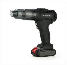Scv-241 Sonashi New Innovative 2-in-1 Car Vacuum Cleaner Tire Inflator And Portable Air Pump