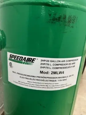 2mlw4 Speedaire Speedair Compressor 2mlw4 Speedaire Speedair Compressor