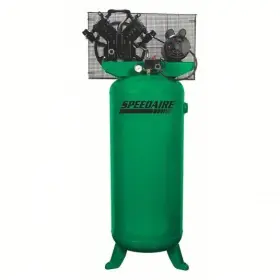 4me97 Speedaire New Upright Air Compressor 5 Hp 60 Gal 220v 14.2 Cfm Quiet Smooth P/u