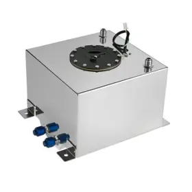 Speedwow Tuning Ev01877s1sr Fuel Cell Tank Aluminum With Level Sender Street Drift 5 Gallon Silver