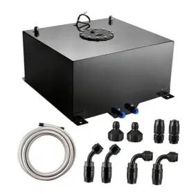 Ev11234s3bk Speedwow Tuning 15 Gallon Fuel Cell Tank Aluminum With Level Sender 6an 12ft Cpe Line