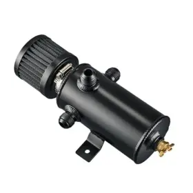 Speedwow Tuning Fs23-00116bk-001 10an Oil Catch Can 750ml 3 Port Baffled With Breather Filter