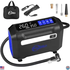 B0c5tb2h1h Stanley Portable 12v Tire Inflator Air Compressor Dual Digital Screen Fast Pump For