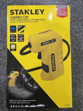 Airpro120 Stanley Cdc120s 12 Volt Corded Compressor With Digital Gauge New In Box