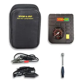 Stop & Go 779422880322 And Rcp Compact Mini-air Compressor With 12v Car Adapter Built In Led