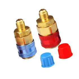 Strendier 769016814963 R134a Quick Coupler Adapter Set For Hvac Auto Car Air Conditioning With Mani