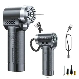 St-5518 Suitu 150psi Portable Tire Inflator Digital Wireless Car Air Pump Compressor Fast