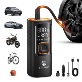Nw01-p Sunpow Tire Inflator Portable Air Compressor 160psi Cordless Pump For Car Nw01-p Sunpow Tire Inflator Portable Air Compressor 160psi Cordless Pump For Car