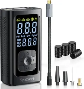 Syncwire 973383079175 Tire Inflator Portable Air Compressor-150psi 2x Faster Inflation Smart