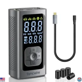 B0d1qj3ynp Syncwire Portable Tire Inflator 150psi Air Compressor With Lcd Gauge And Auto Shut-off