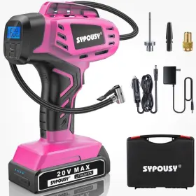 Sypousy 706531156659 Tire Inflator Portable Air Compressor Digital Cordless 2x Faste