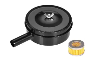 Sythers 745245974920 1/2 Inch Pt 20mm Thread Compressor Air Intake Filter Metal Silencer Noise Muffler