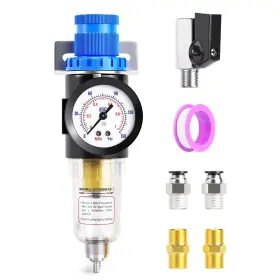 Afr2000 Tailonz Pneumatic 414721674761 1/4 Inch Npt Air Filter Pressure Regulator Kit To 145 Psi 5 Micron