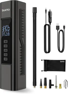 Fd12s-002 Tanyo Tire Inflator Portable Air Compressor Pump For Car Tires With 150psi P Fd12s-002 Tanyo Tire Inflator Portable Air Compressor Pump For Car Tires With 150psi P
