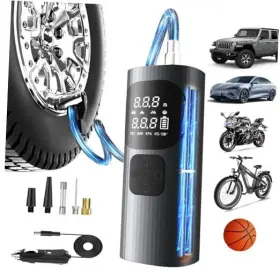 Tbcr 796540110575 Tire Inflator Portable Air Compressor 3x Faster