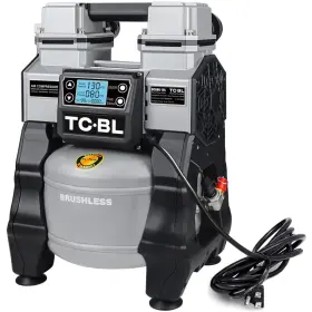 Tc Bl 713806536047 Oil Free Air Compressor 1.3hp Ultra Quiet Lightweight An