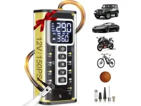 Teffim 766757411444 Portable Tire Inflator