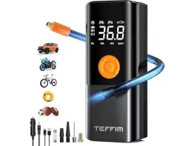 Teffim 766757870838 Portable Tire Inflator