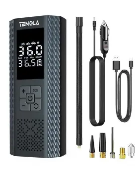 Temola 797417215980 Tire Inflator Portable Air Compressor 150psi Pump For Ca