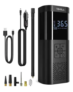 Temola 797424638789 Tire Inflator Portable Air Compressor Pump For Car Tires 150psi Cordless