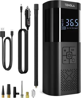 Tn10ac-djde-tbmsus Temola Tire Inflator Portable Air Compressor Pump For Car Tires 150psi Cord