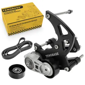 Mg1-cb001-bk Tengbase Ls R4 Ac Compressor Bracket Kit - High Mount For Chevrolet Gmc Suv