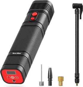 Terra Hiker 612032824969 12 V Cordless Tire Inflator Rechargeable Handheld Air Compressor Portable D