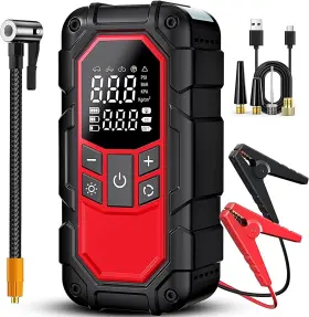 3000a Tinyoak 721545909947 Jump Starter With Air Compressor Car Battery 9.0 Gasoline/6