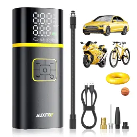 Tire Air Compressor Kit 313040687606 Auxito Inflator Portable 25s Faster Inflation 150 Psi