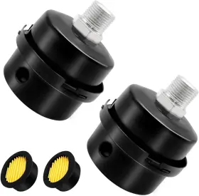 H-067-3 Tnuocke H-067-3/8 2pcs 3/8 Inch Thread Air Compressor Silencer Intake Filter Sound Muff