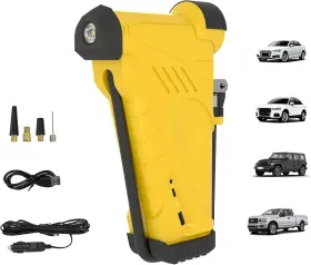 Topautogear 170600 150psi Tire Inflator Portable Air Compressor 12v/20v Dual Power Usb Output Id