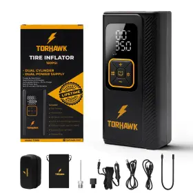 Th160 Torhawk Dual Cylinder Power Supply Tire Inflator 160 Psi Cordless