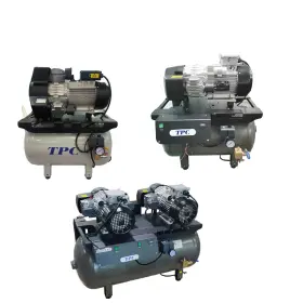 Tpc Dc8112 Dc Series Oil-less Air Compressor Dental Pump 10-30 Gal 1.0/2.0 Hp