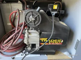 830241 Trades Pro Twin Tanks Air Compressor 3 Hp 5 Gallon 115 Psi Tool Set