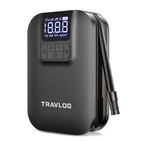 Travlog 787996527628 Portable Tire Inflator Air Compressor Electric Pump Cordless Mini Pu Travlog 787996527628 Portable Tire Inflator Air Compressor Electric Pump Cordless Mini Pu