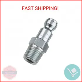 Tru-flate 12-603 Tru-flate 3/8 Inch T Design X 1/4 Mnpt Steel Plug