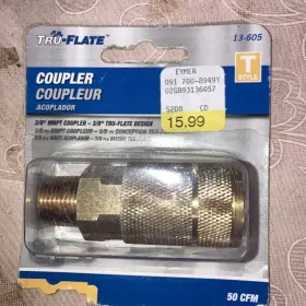 13-605 Tru-flate 3/8 Inch Coupler 13-605. Box Aa