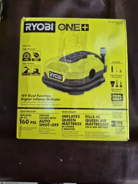 Pcl031b Tti Ryobi 18v One Dual Function Digital Inflator/deflator