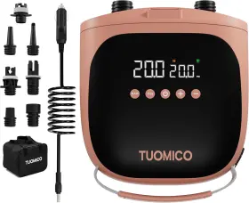 Tuomico 445035132112 Paddle Board Pump Electric Sup Pump-20psi Portable Air Compressor Inflation And De